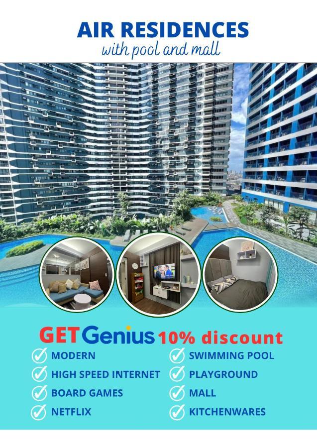 Apartment In Air Residences, Makati With Wifi, Netflix, Pool, Mall And More Manila Exterior photo